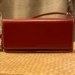 Liz Claiborne Small red clutch/wallet/purse